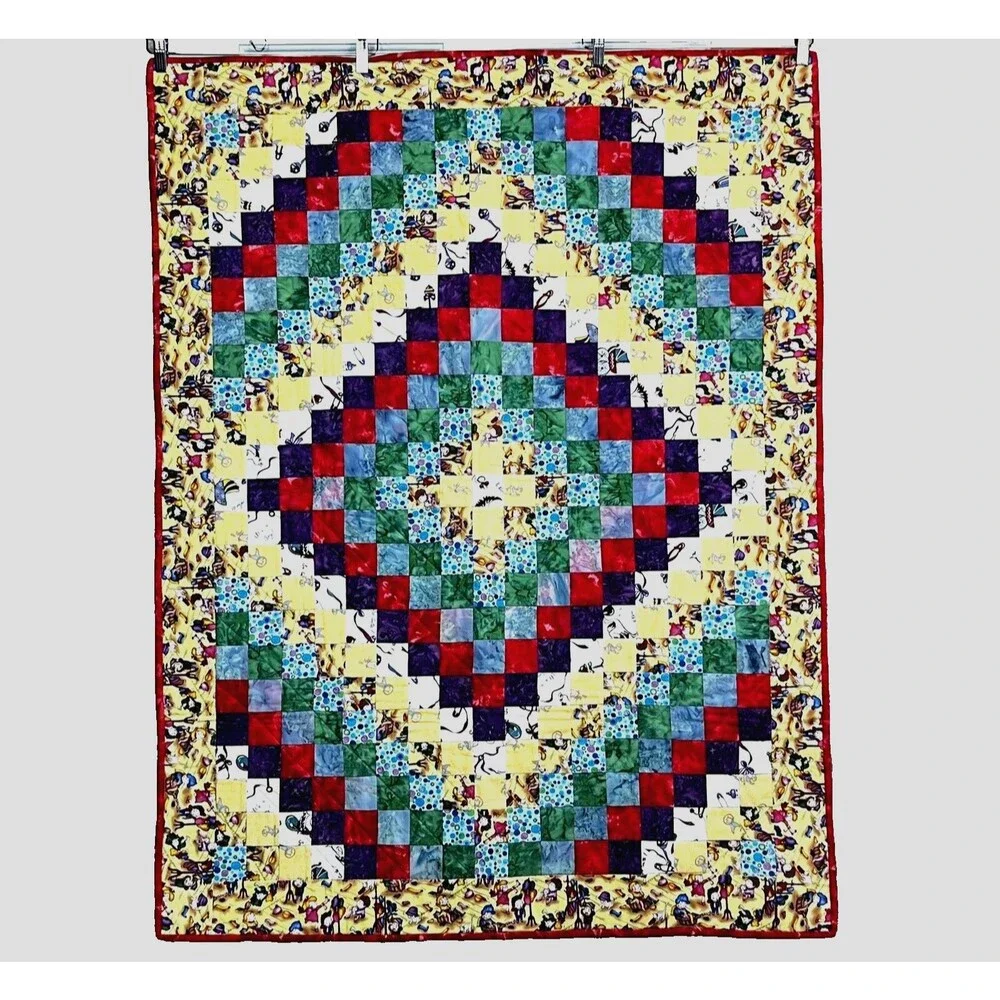 Baby Quilt Handmade Patchwork 